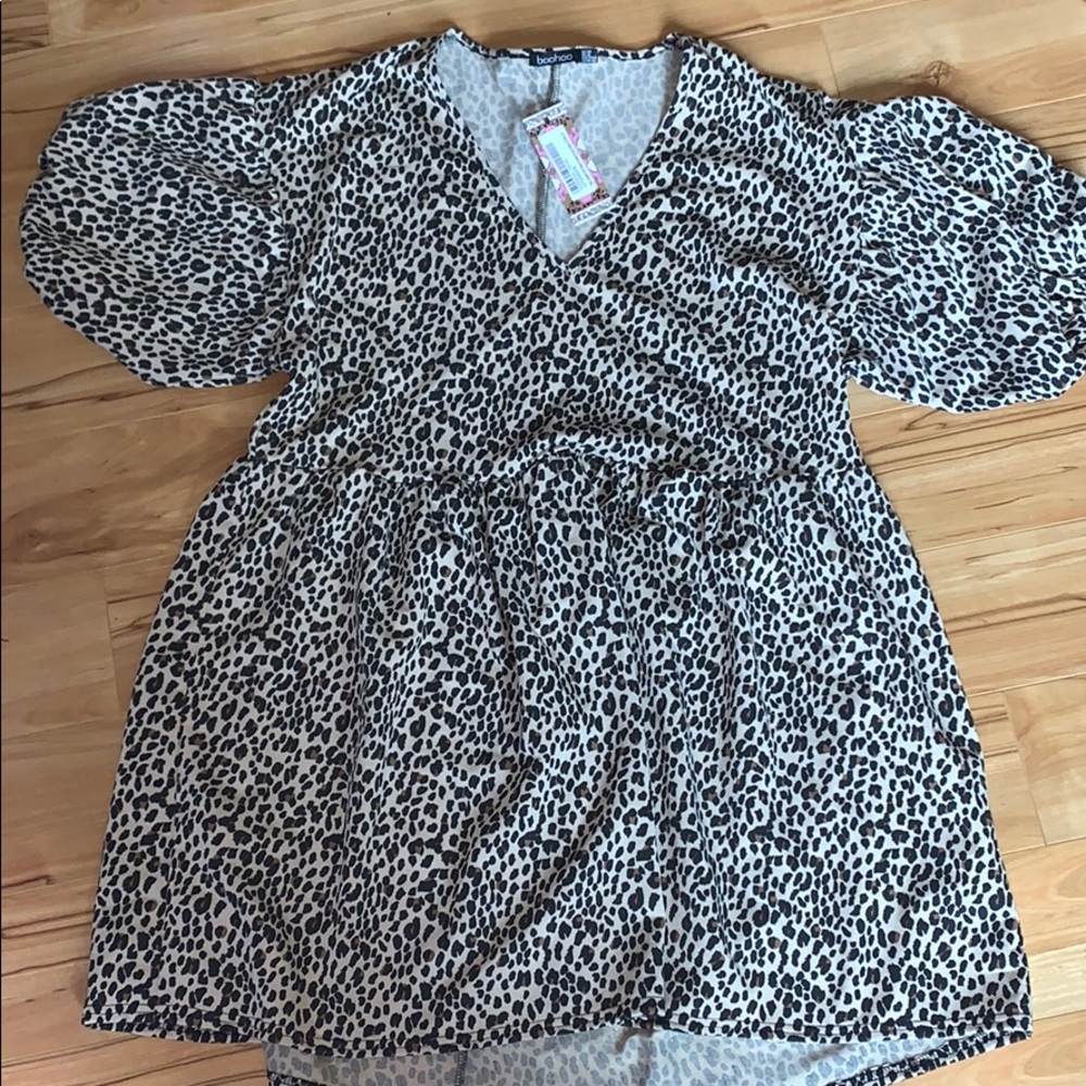 Boohoo Cheetah Dress